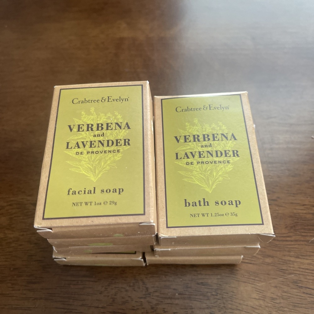 Crabtree & Evelyn Verbena & Lavender Bath and Facial Soap travel size Lot 7
